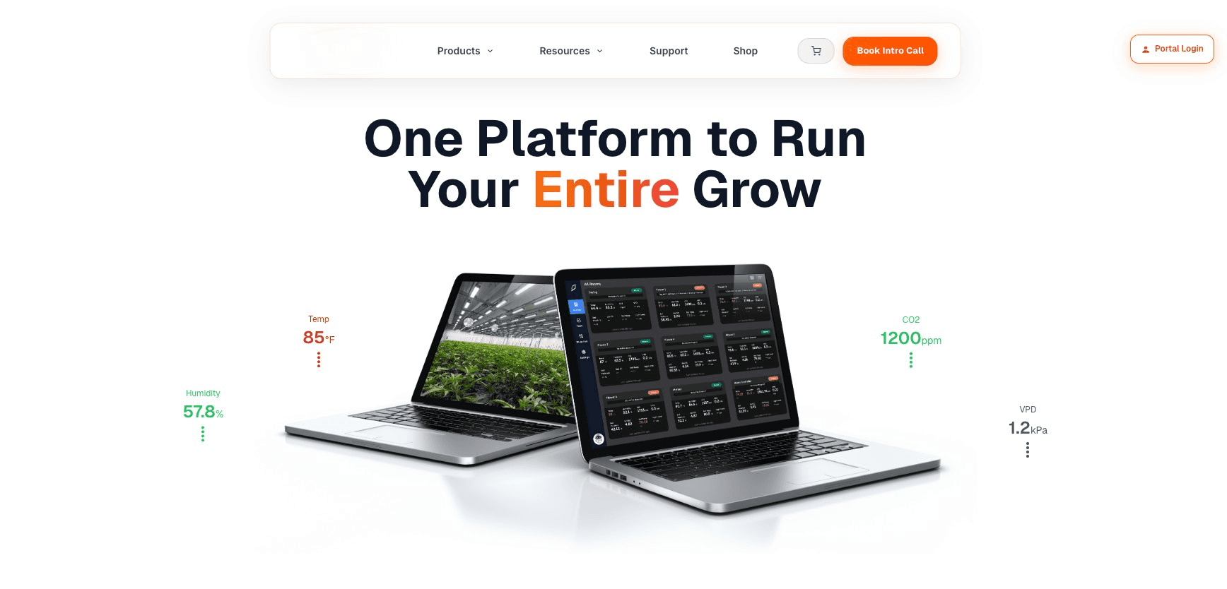 Homepage of the unified smart agriculture commerce platform